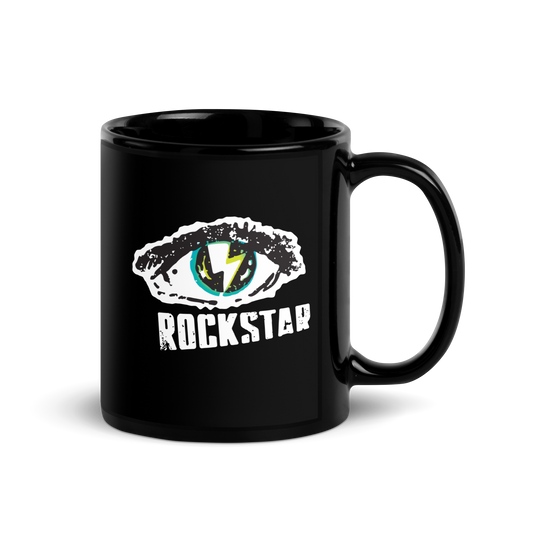 Rockstar Black Glossy Mug